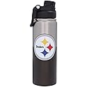 Logo Brands Pittsburgh Steelers 21oz. Twist Top Stainless Bottle
