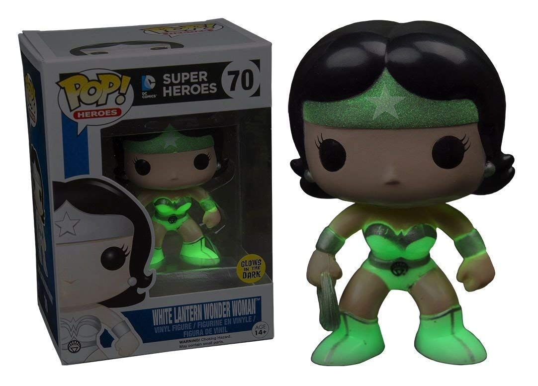 FunKo Glow in The Dark White Lantern Wonder Woman Pop Vinyl Figure