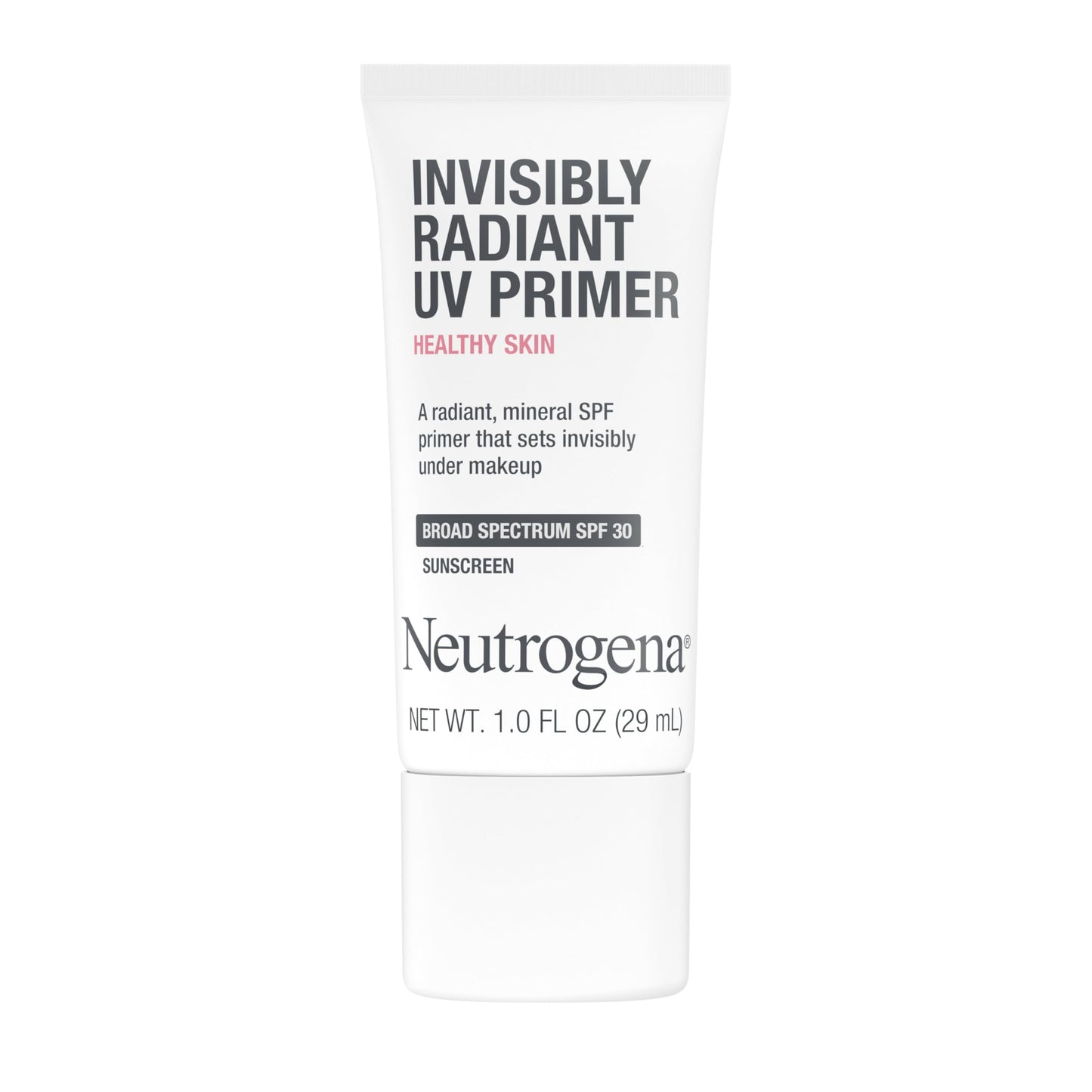 Neutrogena Healthy Skin Invisibly Radiant UV Face Primer with SPF 30, Mineral Sunscreen Makeup Primer, Broad Spectrum SPF 30, Suitable for All Skin
