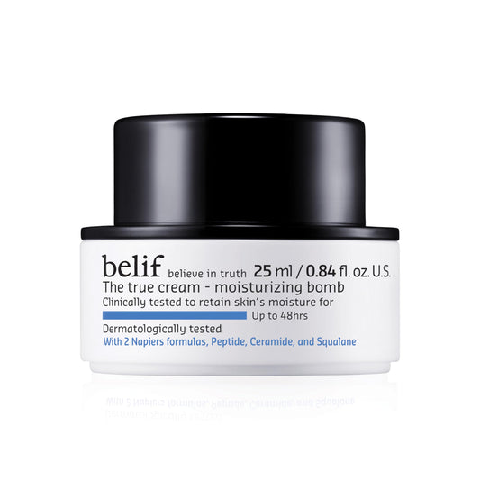 belif Moisturizing Bomb - Daily Ceramide Moisturizer with Peptide & Squalane, 48hr Hydration & Anti-Aging Cream, Milky & Lightweight, Restores Skin