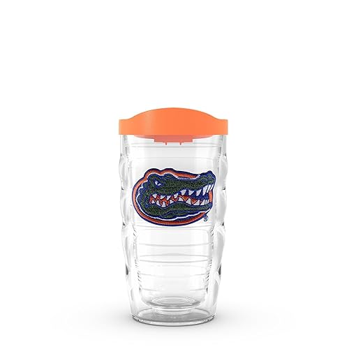 Tervis Made in USA Double Walled University of Florida Gators Insulated Tumbler Cup Keeps Drinks Cold & Hot, 10oz Wavy, Gator