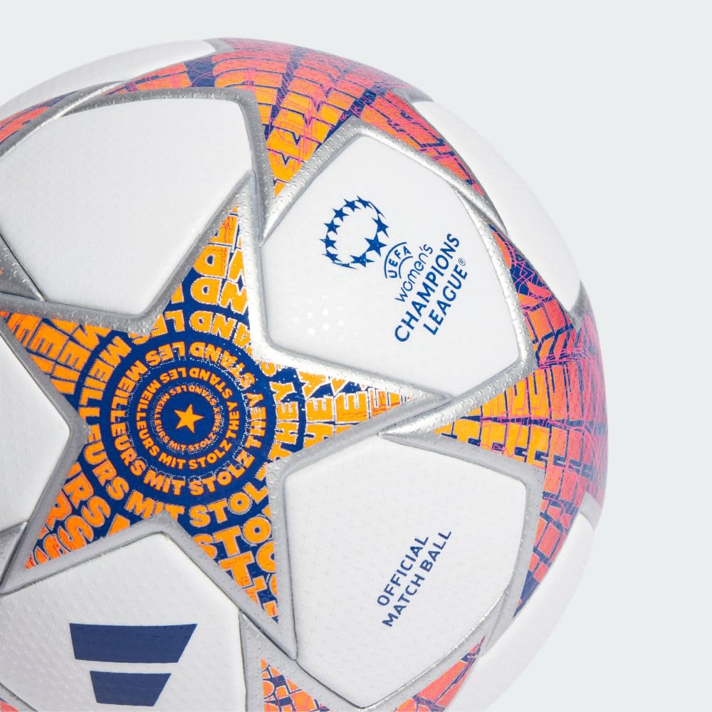 adidas Womens UCL Pro Soccer Ball - Official Match Ball with Seamless Surface, FIFA Quality Pro Certified (UWCL Pro 23/24 Group Stage Ball…