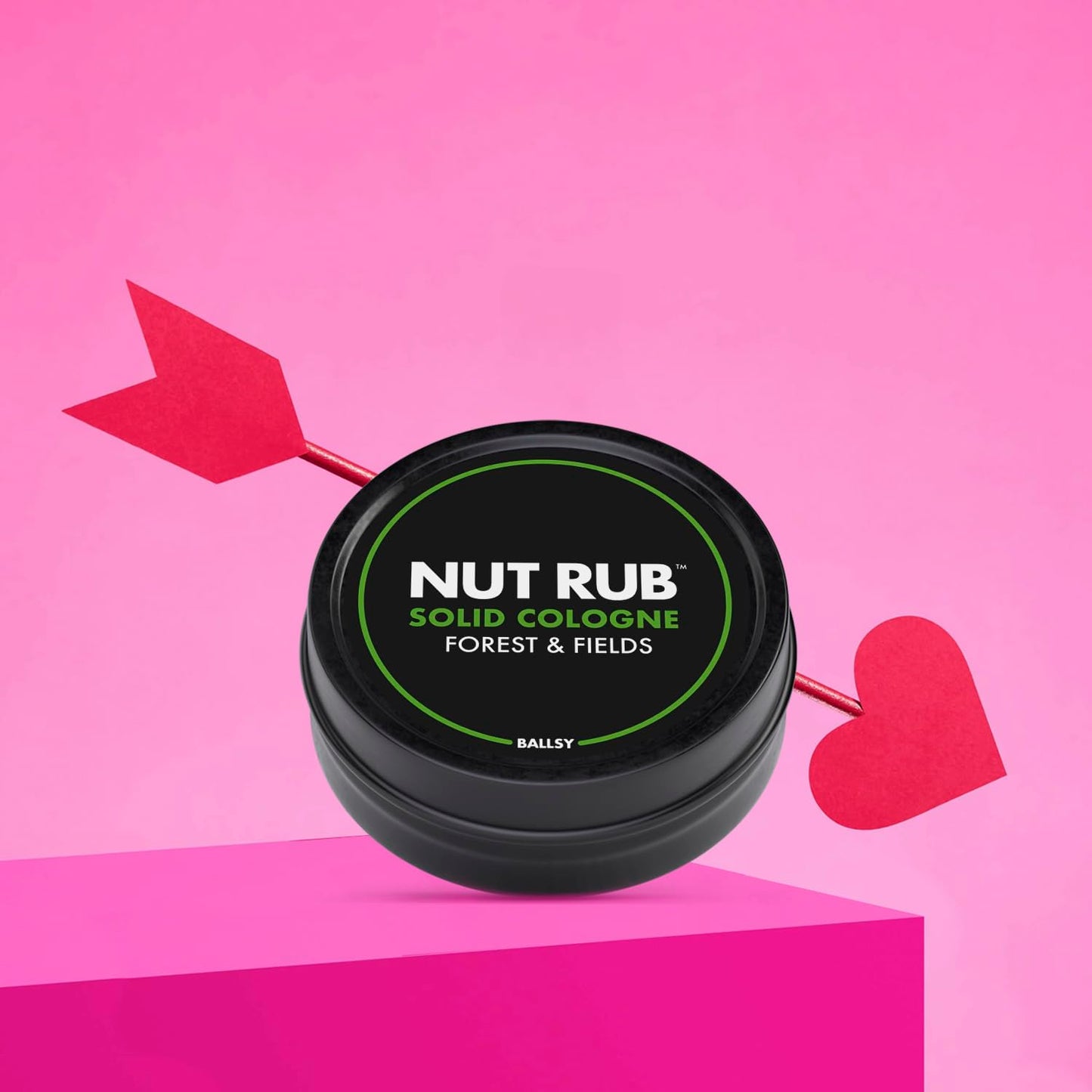 Ballsy Body & Groin Rub, Cologne for Everywhere, with Beeswax, Coconut and Sunflower Seed Oil, Forest and Fields .85 oz