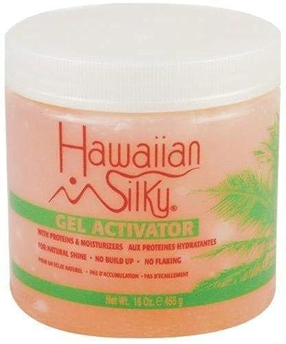 Hawaiian Silky Hair Care Gel Activator, 16 fluid ounces, Pink, 16 Ounce, Unscented, for Promoting hair growth, Moisturizing dry hair, Straightening