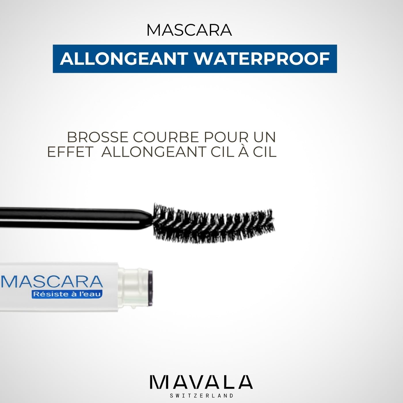 Mavala Mascara Waterproof, Black, 0.32 Ounce