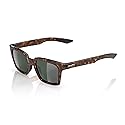 100% ERBA - Stylish Fashion Sunglasses - Comfortable Sunglasses & Hydrophobic Lens - Lightweight & Scratch-Resistant Eyewear - Gloss Havana, Grey