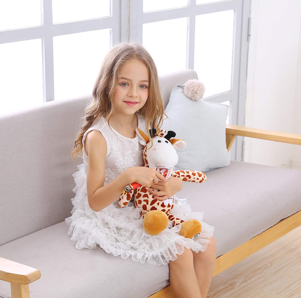 Tooth Fairy Plush, YOUYA Dental Puppet Oral Health Presentation Doll Giraffe Tooth Fairy Dental Educational Plush Small Size Doll with Teeth for Kids…