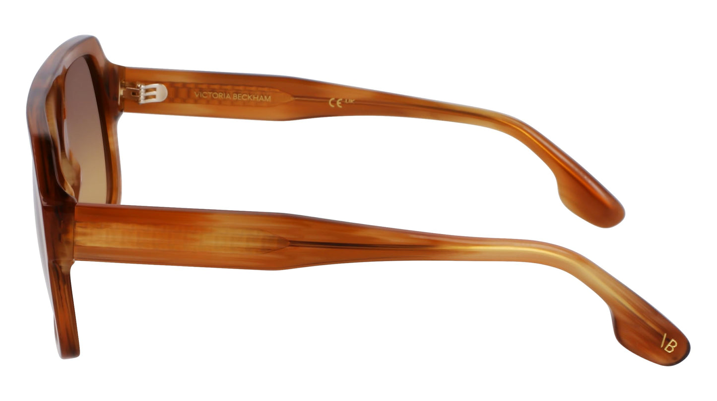 Victoria Beckham VB674S 773 Honey Brown Horn 53/19/140 Women's Sunglasses