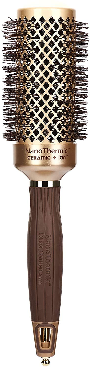 Olivia Garden NanoThermic Ceramic + Ion Round Thermal Hair Brush - Not Electrical - Professional Blowout Brush for Normal to Thick Hair, NT-44 1 3/4" Beauty and Personal Care Olivia Garden