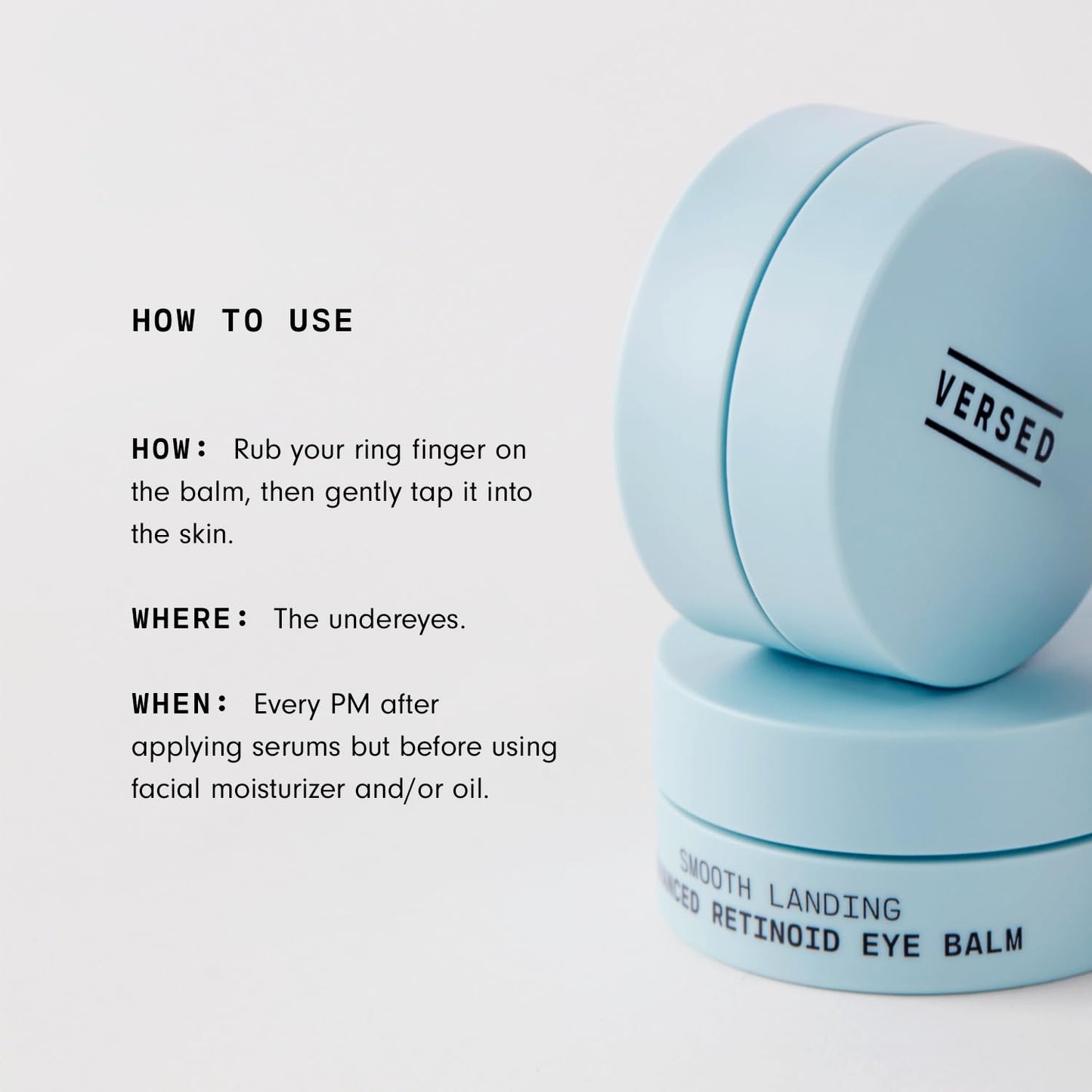 Versed Smooth Landing Retinoid Eye Balm 0.42 oz – Anti-Aging Eye Cream with Granactive Retinoid for Crow’s Feet, Dark Circles & Under-Eye Bags