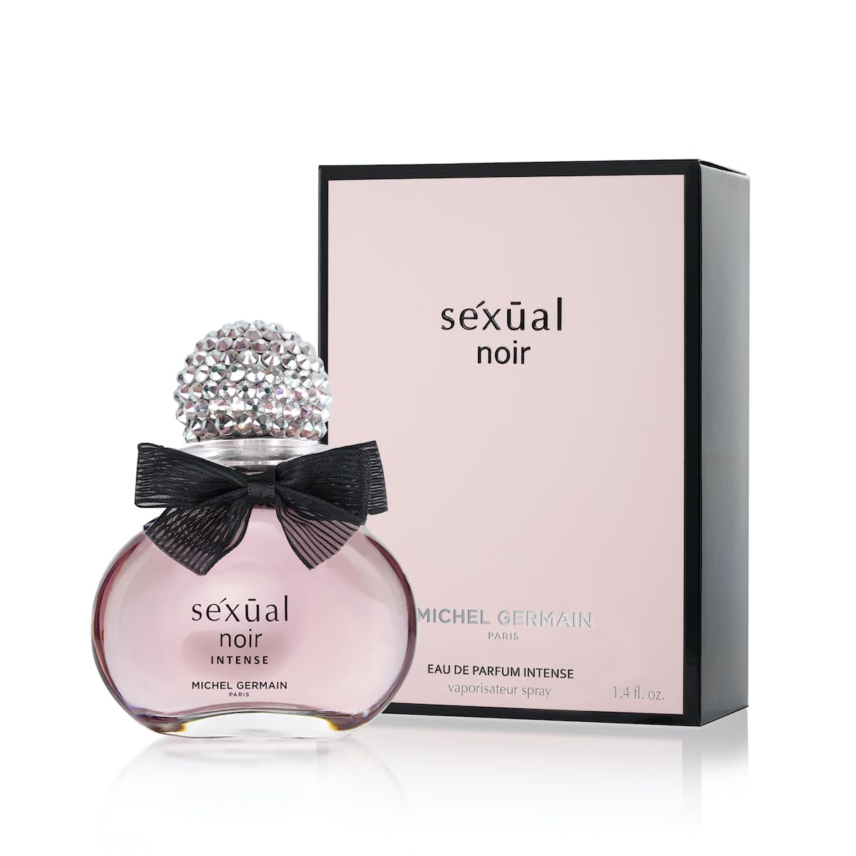 Michel Germain Sexual Noir Eau de Parfum Intense Perfume for Women, Notes of Sweet Strawberries, Pink Orchid, Warming Vanilla, 1.4 Fl Oz
