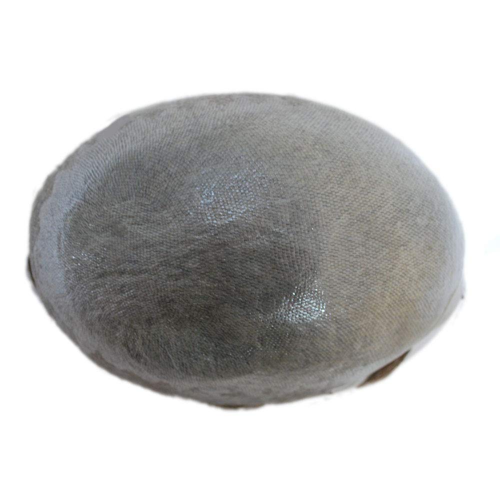 Super Thin Skin Toupee for Men Black Brown Human Hair Unit (3#-ash brown)