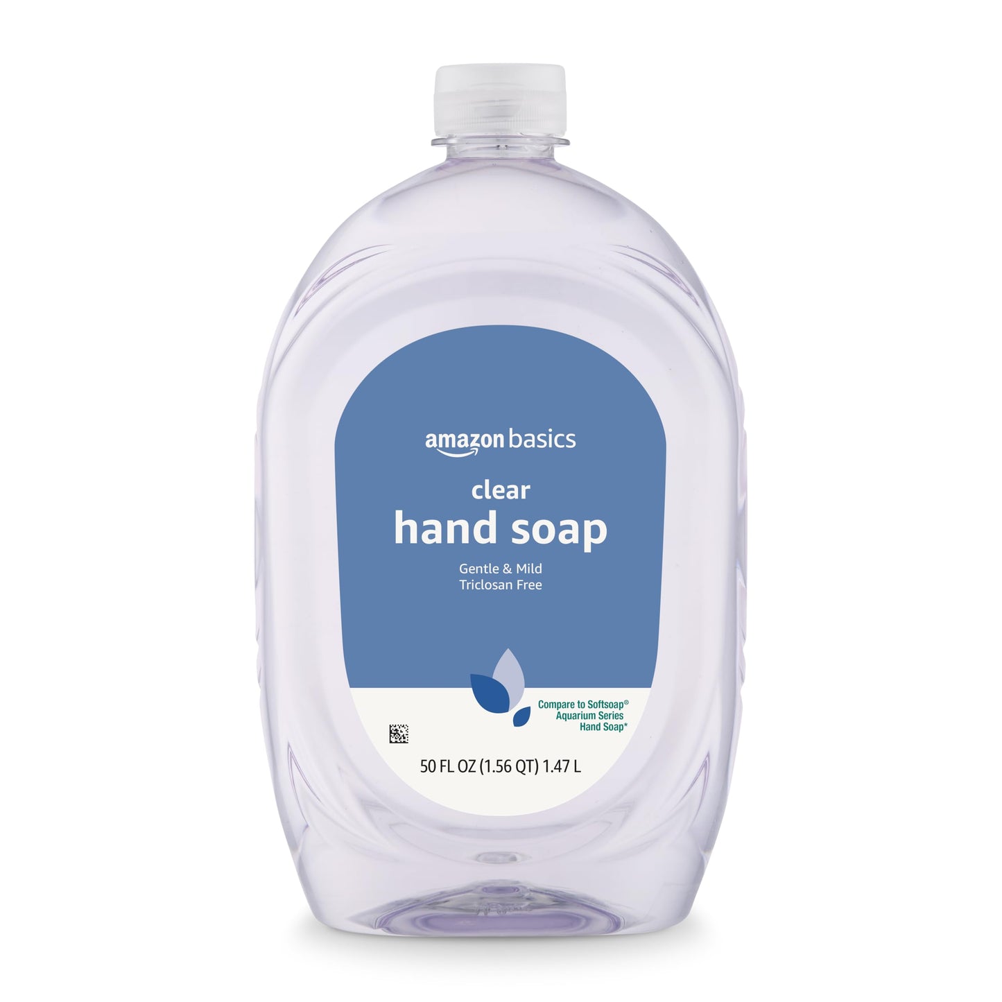Amazon Basics Gentle & Mild Clear Liquid Hand Soap Refill, Triclosan-Free, Dermatologist-Tested, pH Balanced, Cruelty-Free, 50 Fluid Ounces, 1-Pack Beauty and Personal Care Amazon Basics Default Title