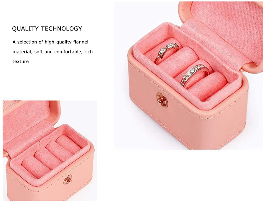 Afzos Ring Box Small Jewelry Box Girls Jewelry Organizer Mini Travel Case Ring Storage Box