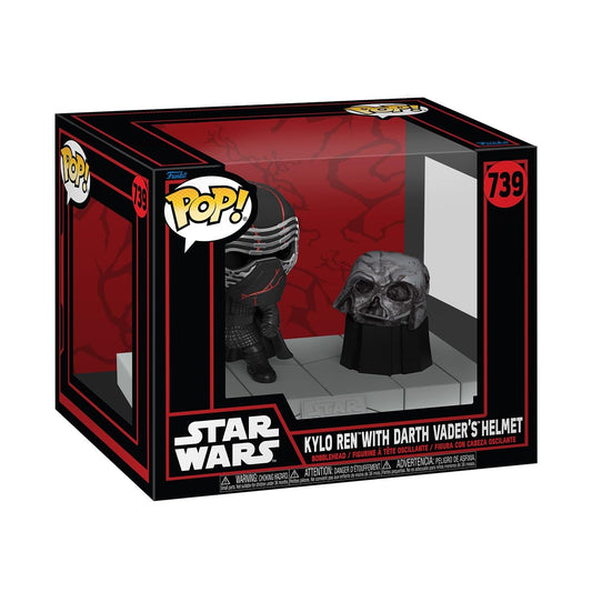 Funko Pop Deluxe: Star Wars: Star Wars Darkside - Kylo Ren with Darth Vader's Helmet - Collectable Vinyl Figure - Gift Idea - Official Merchandise…