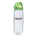 Nalgene On the Fly BPA-Free Water Bottle, Clear w Green, 24 oz