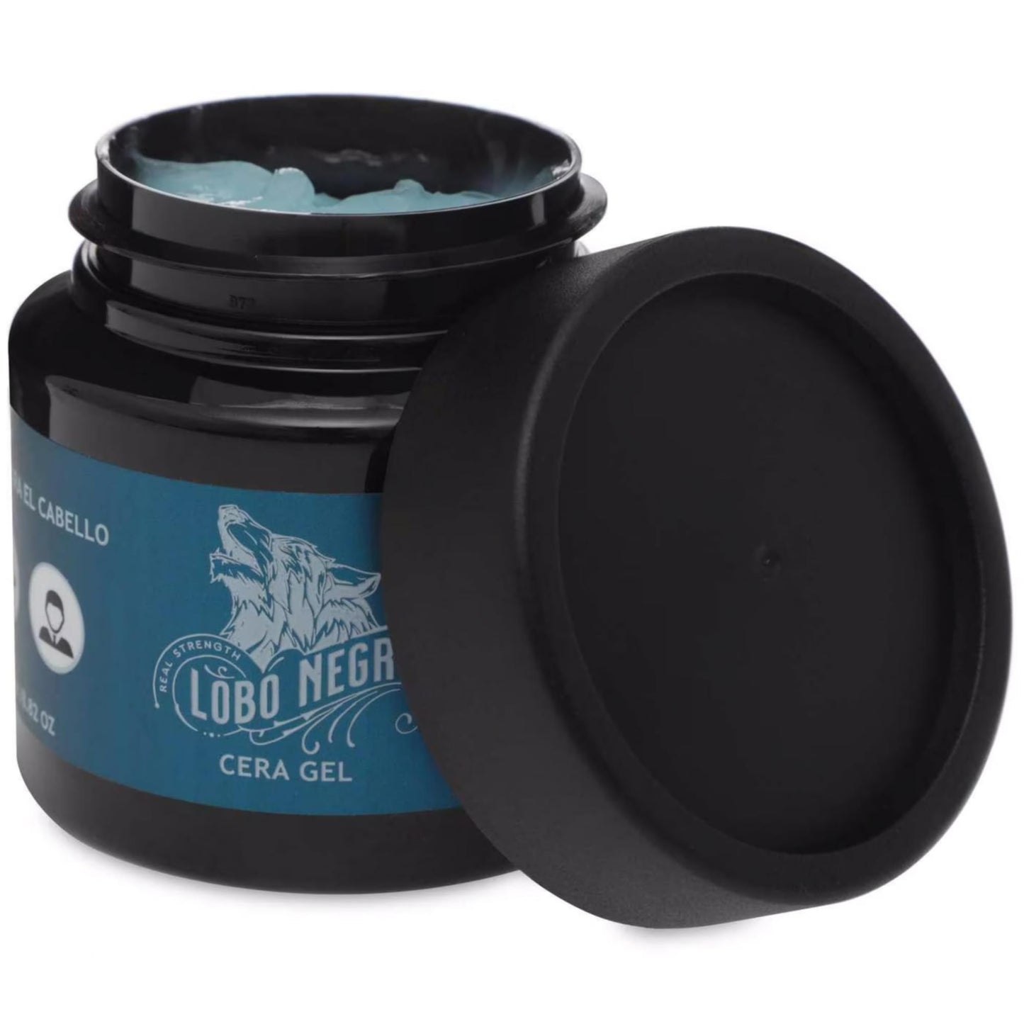 Tu Salud Plus Lobo Negro Cera Wax Gel 250g - Strong Hold, High Shine Hair Styling Wax Gel for Men - Long-Lasting, Non-Flaky/Cera para Cabello Lobo