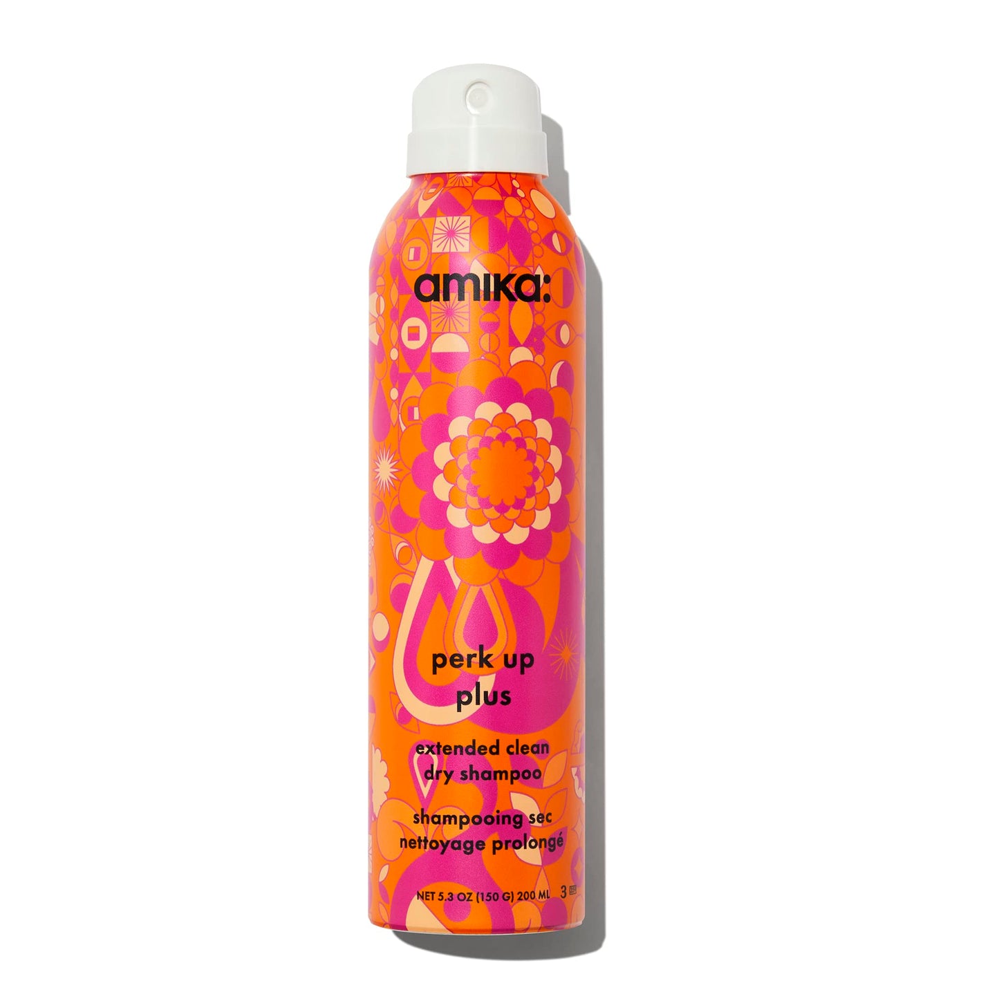 amika perk up plus extended clean dry shampoo, 5.3oz | revitalizes roots + boosts time between washes with no residue or build up | for all hair types Beauty and Personal Care Amika Default Title
