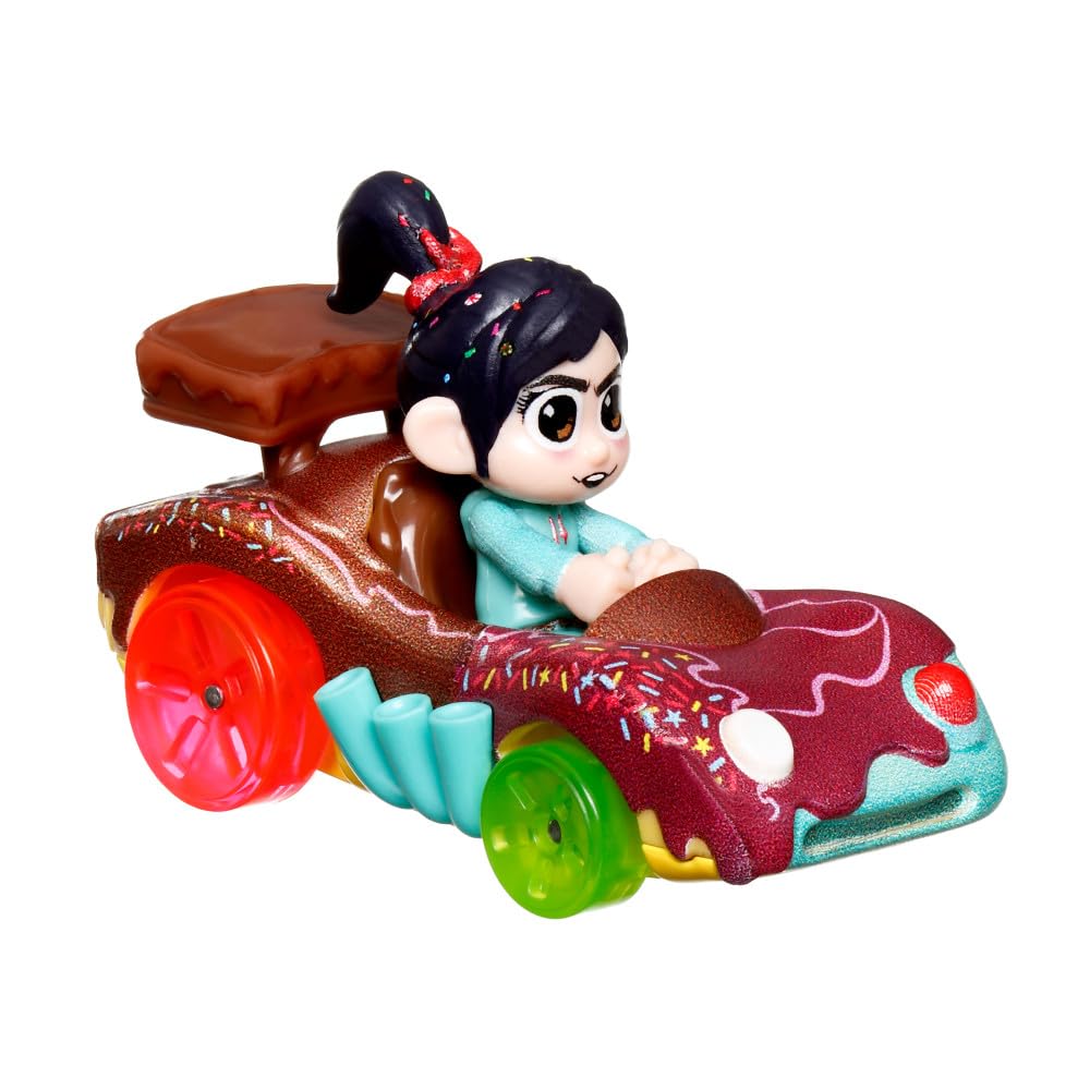 Hot Wheels RacerVerse Die-Cast Vehicle with Vanellope Driver 1:64 Scale, HKB88-4B10