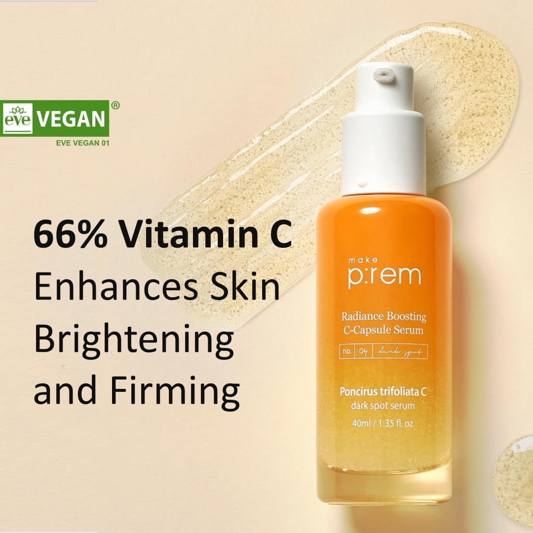 [Make p:rem] Poncirus trifoliata C Dark spot serum | Skin clearing serum | Uneven Skin Tone Treatment | Vitamin serum C face | 40ml, 1.35 fl.oz. | Beauty & Personal Care MAKEP:REM