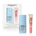 INNBEAUTY Project Smooth & Bright Travel Skincare Holiday Gift Set - Gel Cream & Eye Cream for Hydration, Radiance & Dark Circles