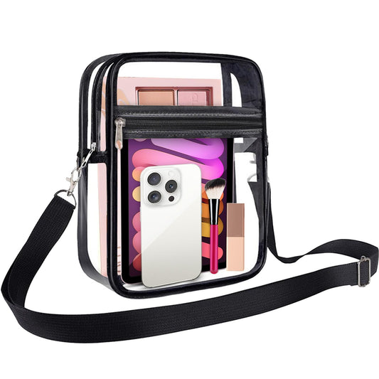 Clear Bag for Stadium Events Clear Purse for Stadium Crossbody Bag with Shoulder Strap