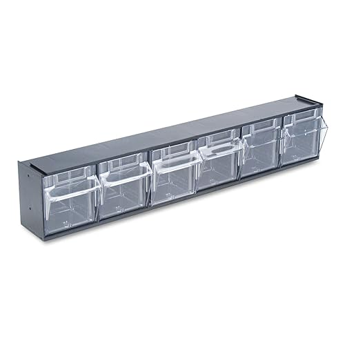 DEF20604OP - Deflecto Tilt Bin Interlocking Multi-Bin Storage Organizer