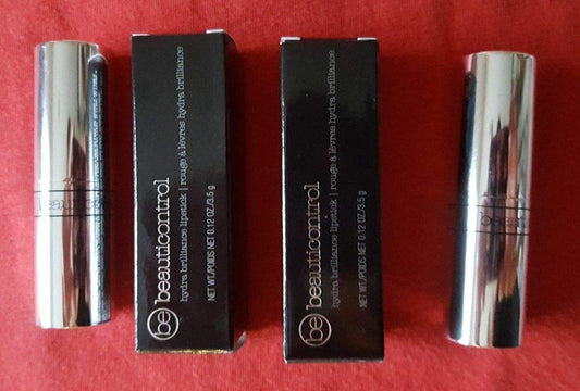Beauticontrol Hydra Brilliance Lipstick (Lot of 2 CRIMSON) Magnetic Closure New in Box