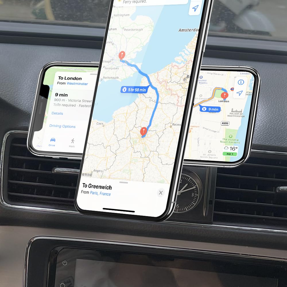 BEERTE Fits Magsafe Car Mount Fit for Volkswagen Passat 2012-2019 Strong Magnets 360° Rotation Magnetic Phone Holder Mount for Car Vent Fit…