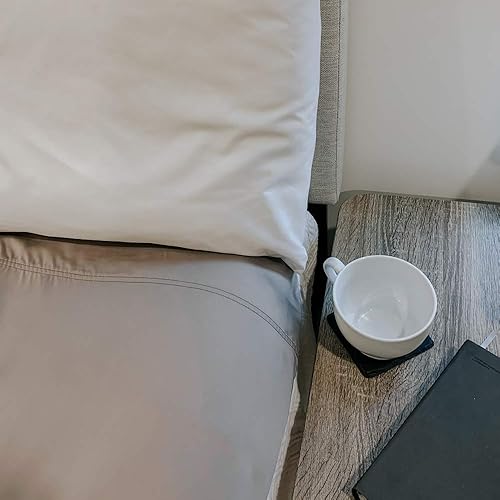 Faceplant Dreams' Supreme Sheet Set | Luxury Comfort | (Pearl Grey Pillowcases Only, King)