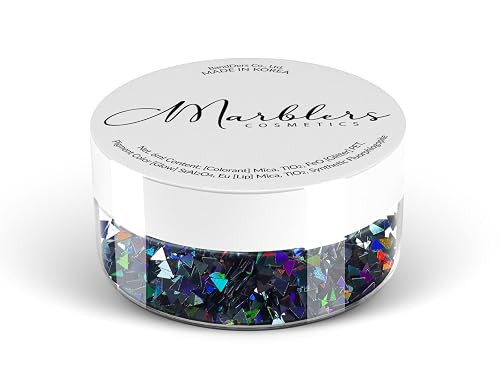 MARBLERS [Triangle] Shape Glitter for Body & Face 0.11oz (3g) | Flake | Non-Toxic | Vegan | Cruelty-Free | Eyeshadow, Nail Polish, Nail Art |