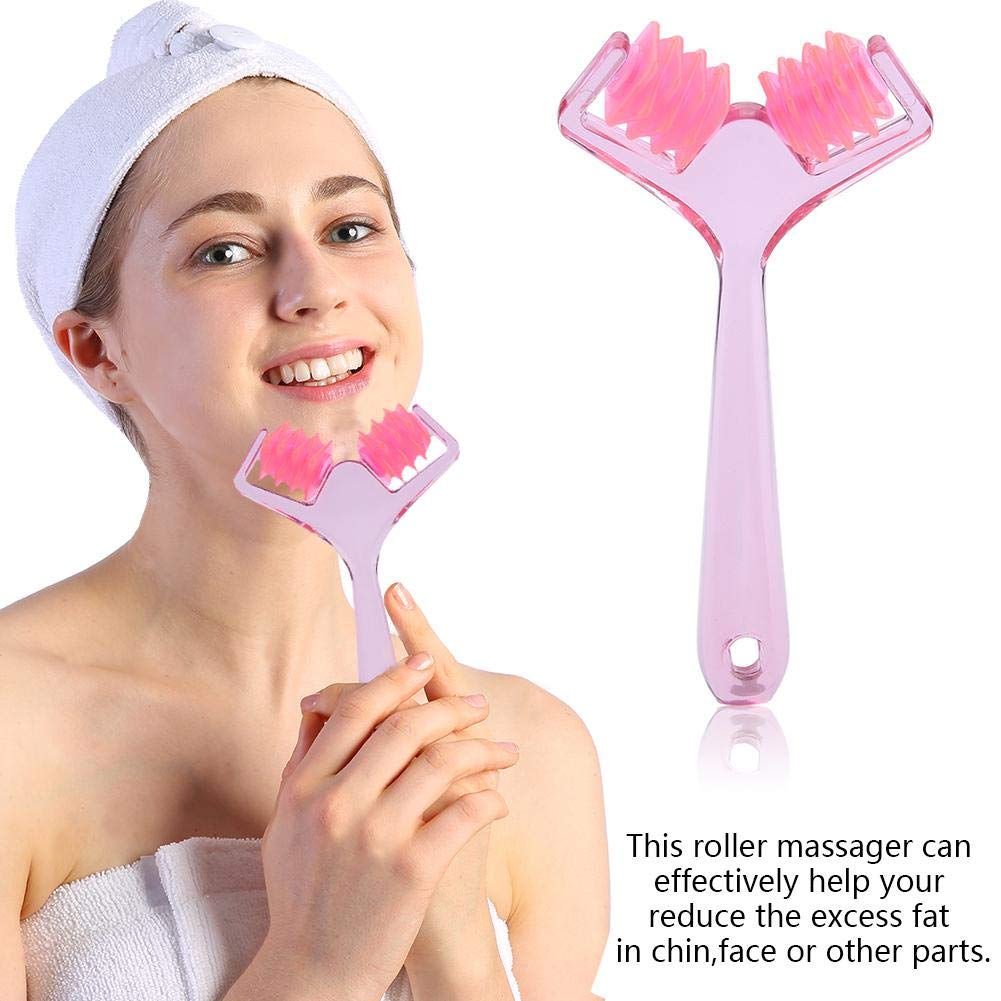 Face Roller Massager,Slimming Remove Chin Neck Tightening Skin Face Fat Remover Manual Massage Tool,Beauty Tools Anti Aging Skin Care Face Up