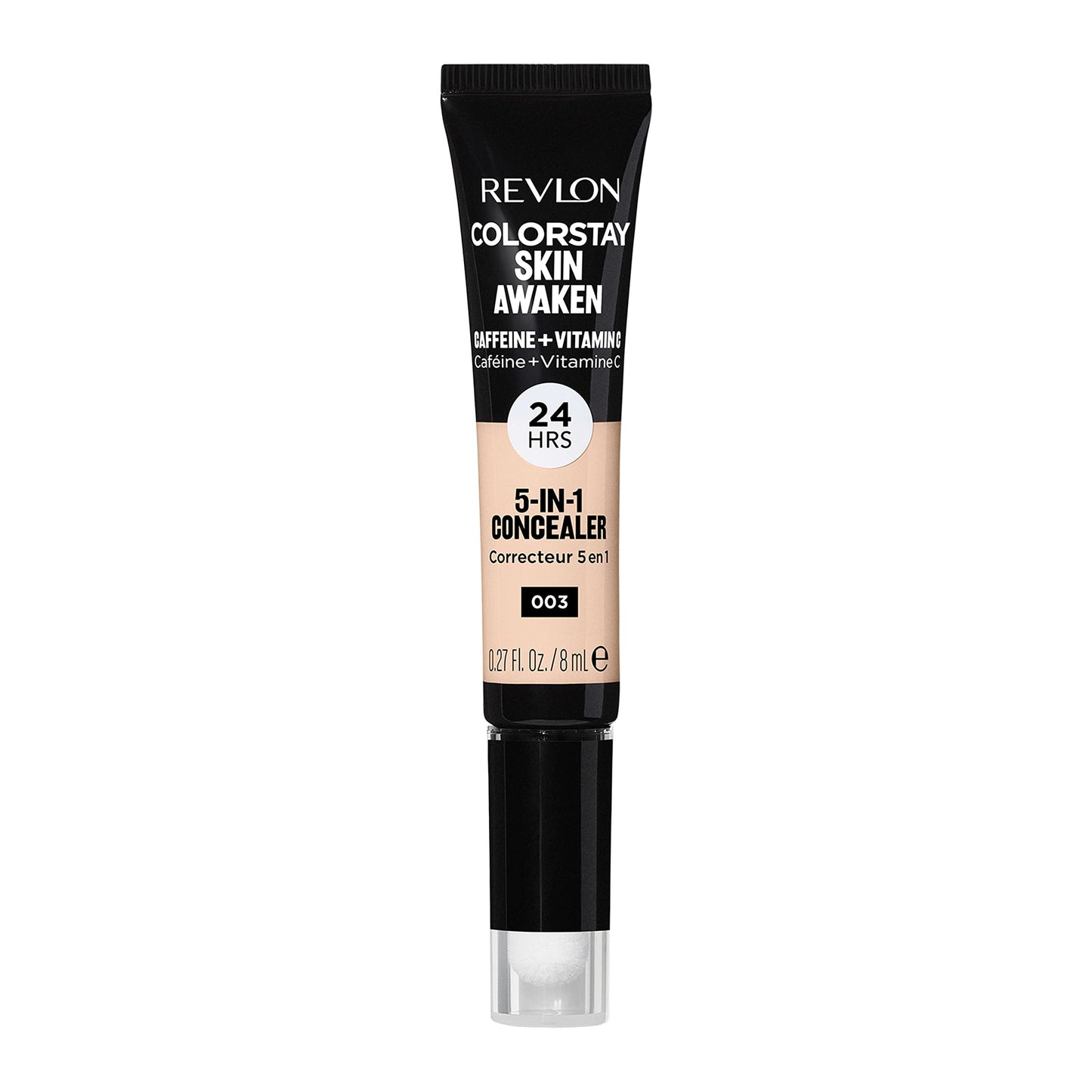 Revlon ColorStay Skin Awaken 5-in-1 Concealer, Lightweight, Creamy Longlasting Face Makeup with Caffeine & Vitamin C, For Imperfections, Dark Circles