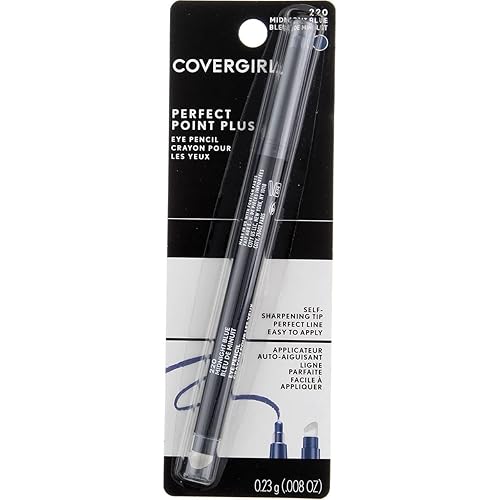 Covergirl Perfect Point Plus Self Sharpening Eye Pencil, Midnight Blue [220], 0.08 Ounce
