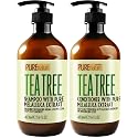 Tea Tree Oil Shampoo and Conditioner Set - Sulfate and Paraben Free Treatment for Oily Hair and to Help Reduce Your Itchy and Dry Scalp - Healthy Anti