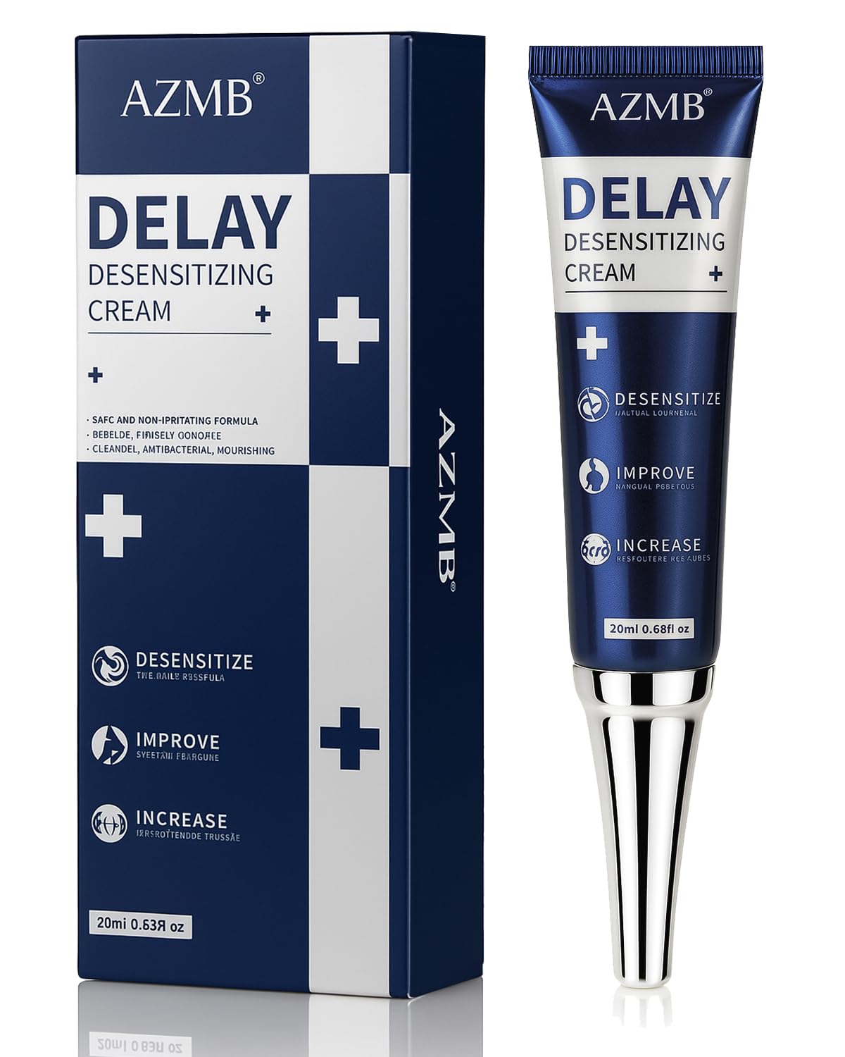 Delay Cream for Men,Increase Length & Girth Moisturizing & Numbing Climax Delay Control Desensitizer to Last Longer in Bed