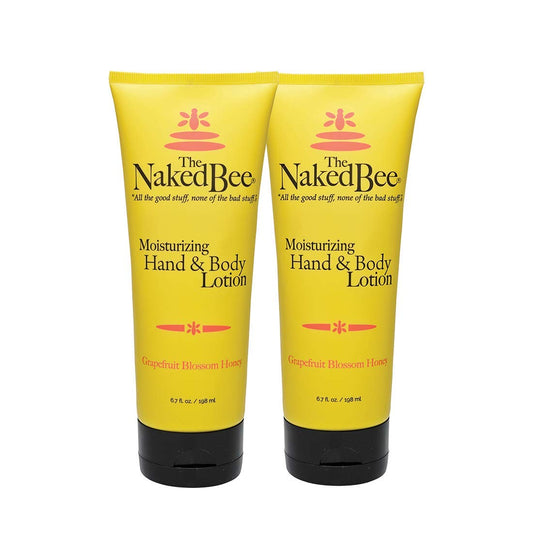 The Naked Bee Body Lotion & Hair Spray Grapefruit Blossom Honey Head To Toe Duo - Moisturizing Body Lotion for Dry Skin & Hair Perfume Spray for Women Beauty and Personal Care The Naked Bee Default Title