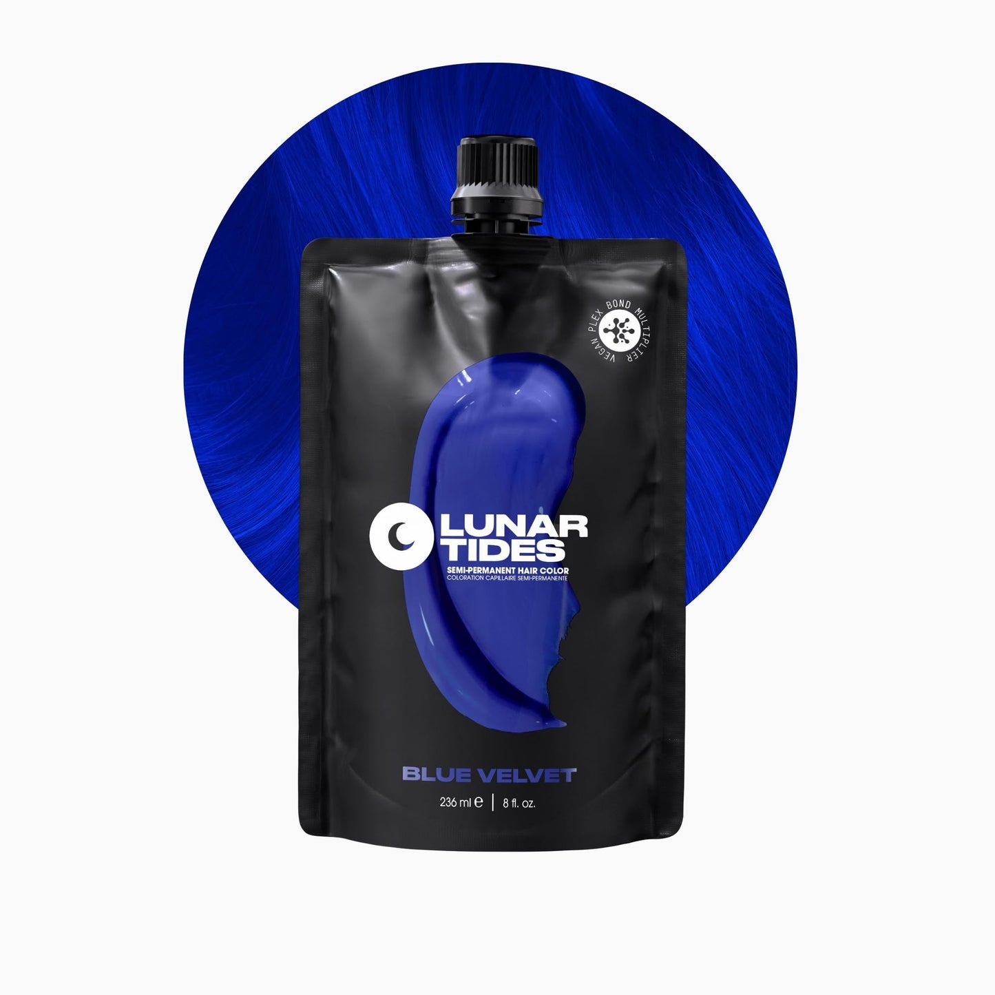 Lunar Tides Semi-Permanent Hair Color (43 colors) (Blue Velvet, 8 fl. oz.)