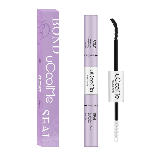 uCoolMe Lash Bond and Seal Waterproof 10ML for Lash Clusters 144Hours SuperStrong Long-Lasting Non-Irritating Eyelash Glue for DIY at Home(Black,10ML) Beauty and Personal Care UCOOLME Default Title