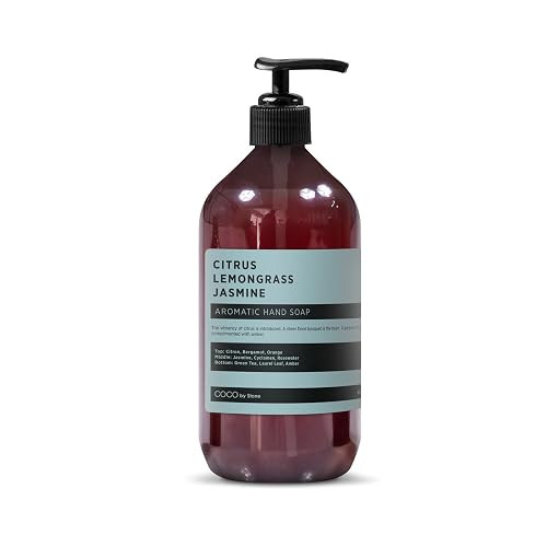 COCO by Stone 16oz Hand Soap (Citrus | Lemongrass | Jasmine Inspired by The W Hotel) - Bright Castile Cleanser with Zesty Floral Notes and Lasting