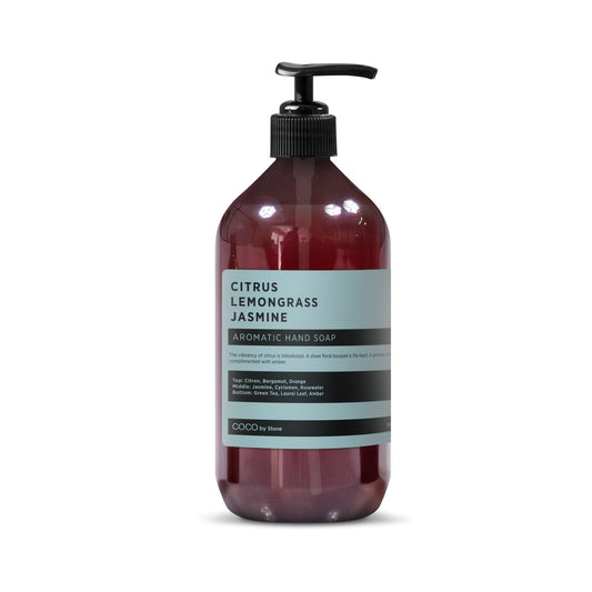 COCO by Stone 16oz Hand Soap (Citrus | Lemongrass | Jasmine Inspired by The W Hotel) - Bright Castile Cleanser with Zesty Floral Notes and Lasting