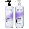 Kenra Violet Shampoo & Conditioner Set | Eliminates Brassy Tones | Purple Pigment + Deposit | Neutralizes Yellow | Moisturizes Processed Hair |