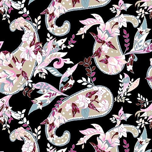 Vera Bradley Women's Cotton Zip Id Case Wallet, Botanical Paisley, One Size