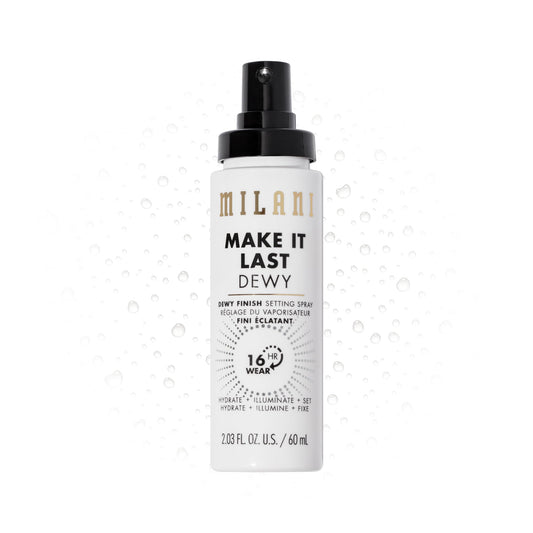 Milani Setting Spray + Primer, Make It Last Dewy - Dewy Finish Moisturizing Formula for Glow on the Go, Setting Spray for Makeup and Face Primer