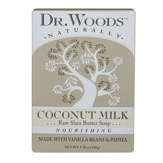 Dr. Woods Dr. woods coconut milk bar soap with vanilla beans, papaya, organic shea butter, 5.25 oz (pack of 3) Beauty & Personal Care Dr. Woods