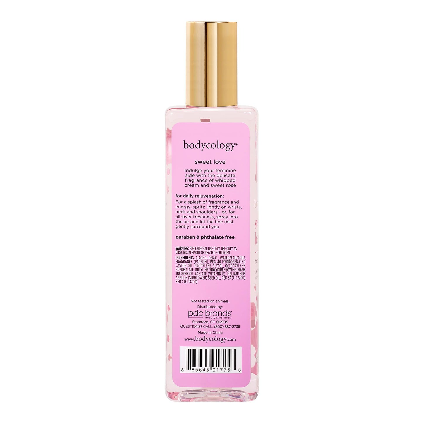 Bodycology Sweet Love Fragrance Mist, 8 Ounce