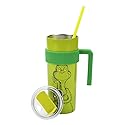 Bioworld The Grinch Character & Logo Green 20 Oz Stainless Steel Water Bottle