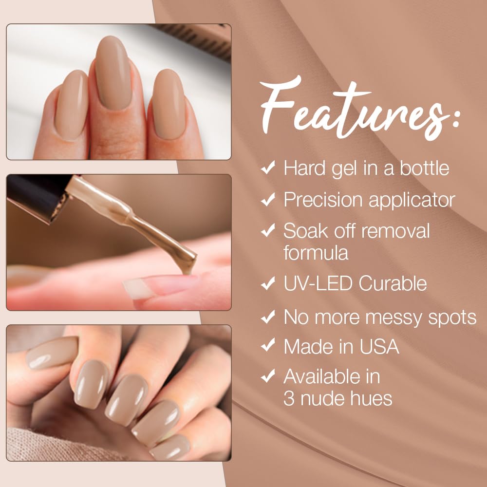 IBD Building Gel, Hard Gel Nail Extension, Cool Nude, Soak-Off, Nail Builder Strengthener, 0.5 fl oz Beauty & Personal Care IBD