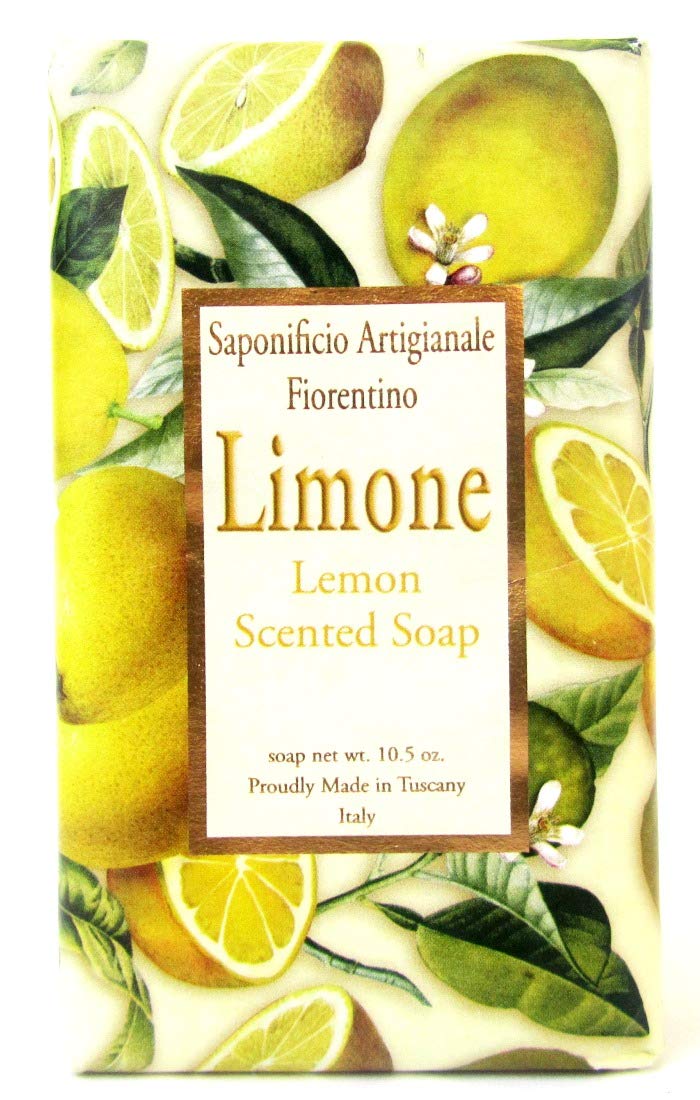 Saponificio Artigianale Fiorentino Lemon Scented Italian Soap - 10.5 oz Bar