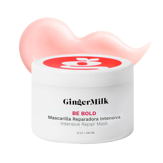 Ginger Milk Natural Care Intensive Repair Hair Mask for Dry/Damaged Hair due to Coloring, Chemical Processes, hot styling tools and dryers | BE BOLD